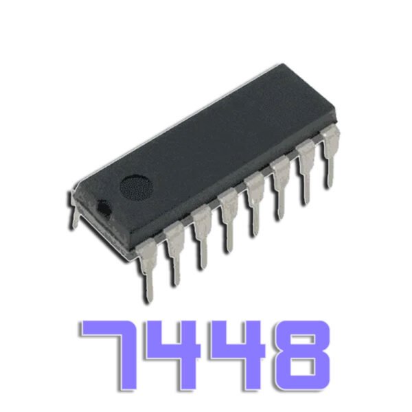 IC 7448: BCD to 7-Segment Decoder/Driver (Common Cathode)