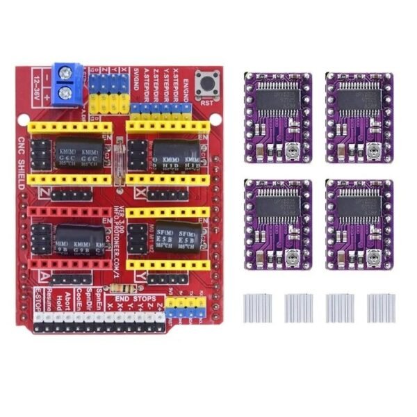 CNC V3 Shield with 4 DRV8825 Drivers