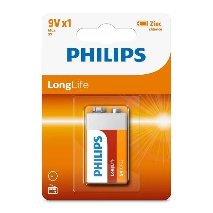 PHILIPS Battery 6F22L1B/97 9V (Carton Card)