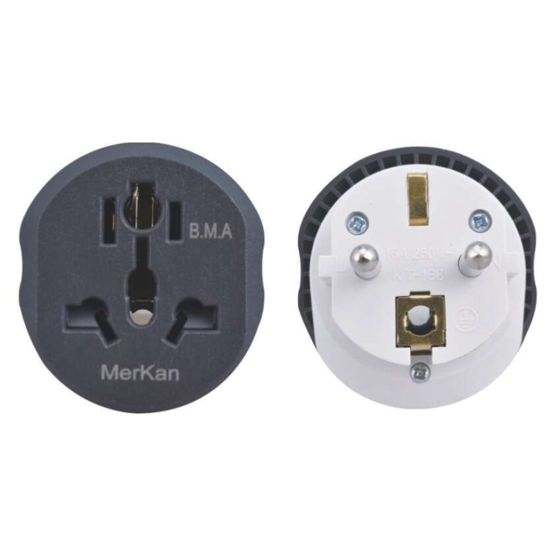 16A Universal EU Travel Adapter KT-168 - Ekostra Electronics In Egypt اكوسترا الكترونيكس