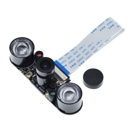 Raspberry Pi 4 Night Vision Fisheye Camera Set 5MP OV5647 160° Adjustable Lens