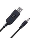 DC 5V to DC 12V USB Voltage Step-Up Converter Cable with DC Jack 5.5 x 2.1mm