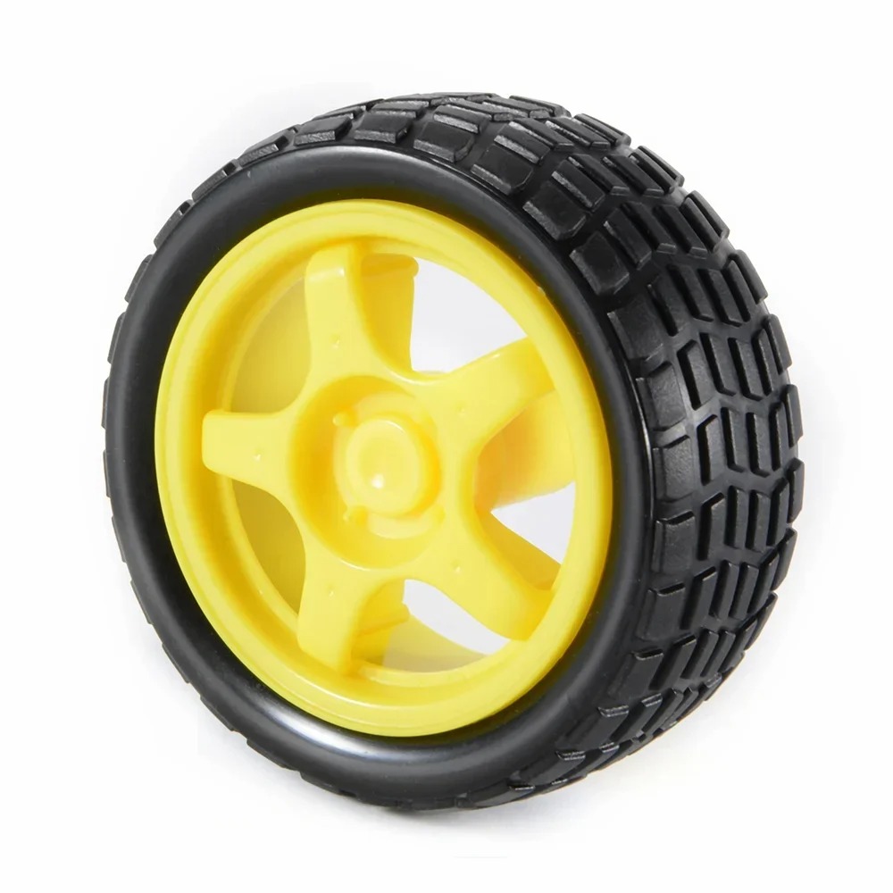 1737523686_65mm20robot20wheel20for20bo20motors2028yellow29.jpg 65mm Robot Wheel for BO Motors (Yellow) - Image 1