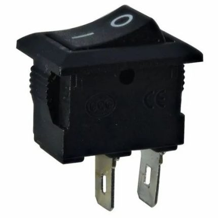 On/Off Switch Black Rocker 10A Small 12V DC (KDC-08)