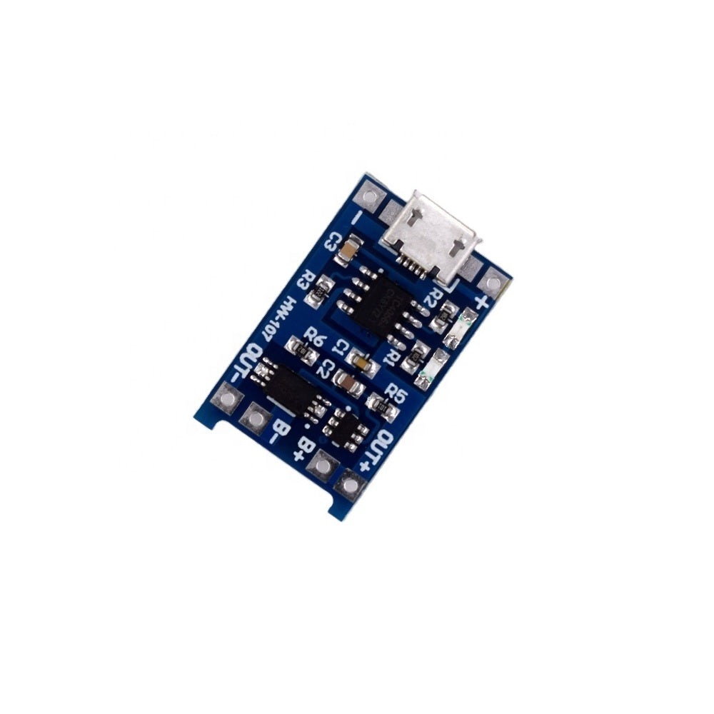 1737717842_tp4056201a20li-ion20battery20charging20board20micro20usb20with20current20protection.jpg TP4056 1A Li-Ion Battery Charging Board Micro USB with Current Protection - Image 1