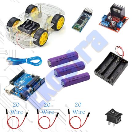 WD Car Chassis Kit with Bluetooth Control - Bundle Package