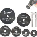 HSS Circular Saw Black Blades For Any Drill 8pcs