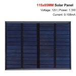 12V 1.3W Mini Solar Panel Polycrystalline DIY Charging Module