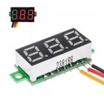 0.28inch 0-100V Three Wire DC Voltmeter Red