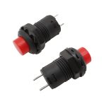 DS428 ON/OFF Push Button Switch Self-Lock 2Pin 12mm RED