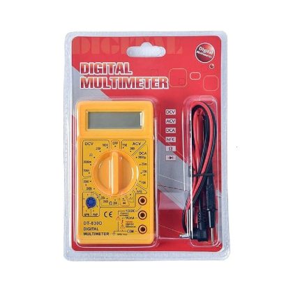 DT-830 Digital Multimeter – AC/DC Voltage, Current & Resistance Tester