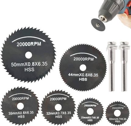 HSS Circular Saw Black Blades For Any Drill 8pcs