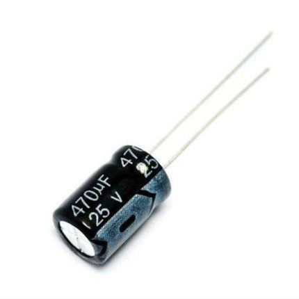 470uF 25V Radial Electrolytic Capacitor