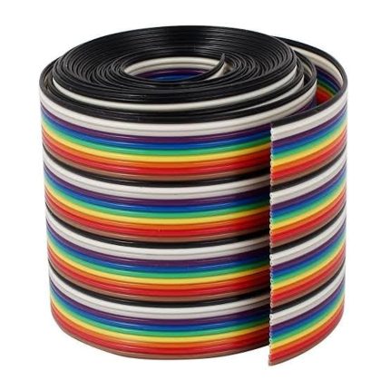 Multicolor 10 pin Dupont Flat Ribbon Cable (1 Meter)