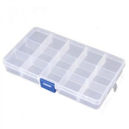 Clear Plastic Box (15 Grids)
