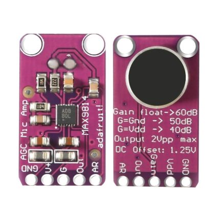 MAX9814 Microphone Amplifier Module with Auto-Gain Control for Arduino