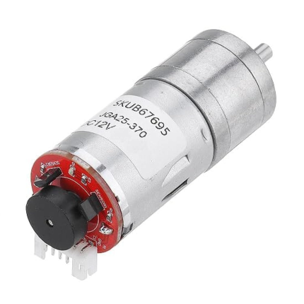 25GA370 DC Gear Motor With Encoder 250RPM 12Vdc
