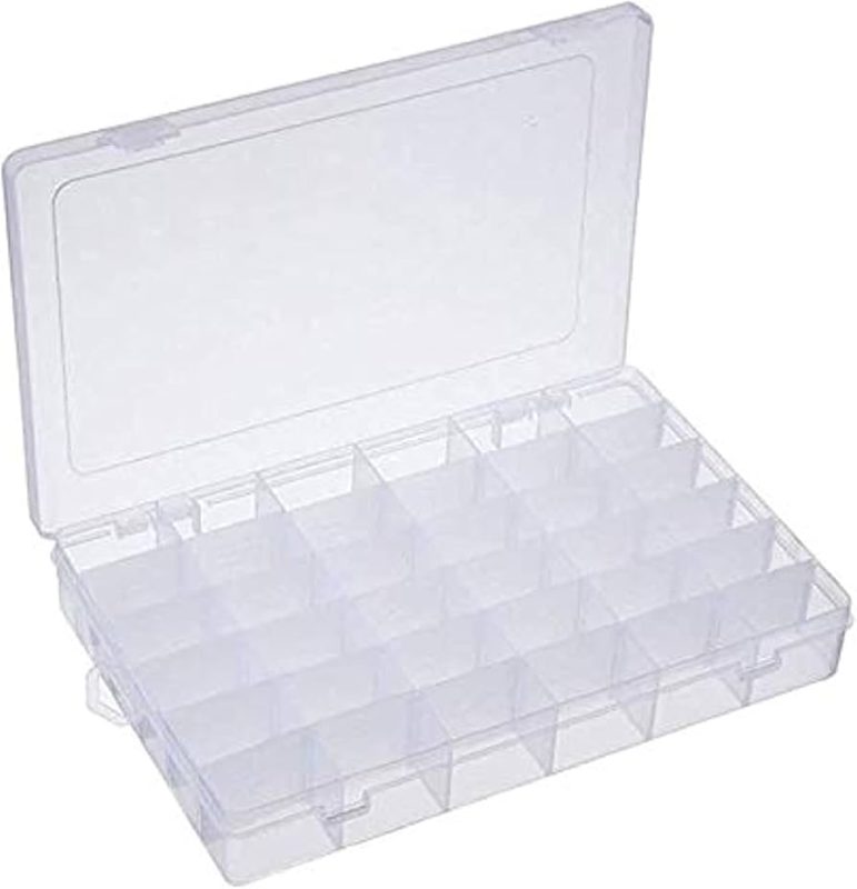 Clear Plastic Box (36 Grids) - Ekostra Electronics In Egypt اكوسترا الكترونيكس