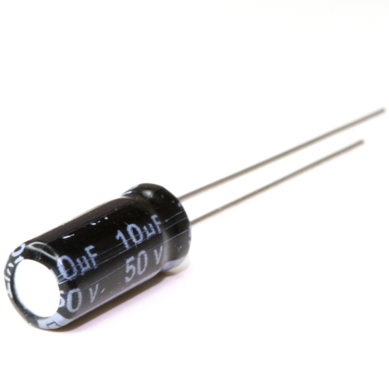 10uF 50V Radial Electrolytic Capacitor - Ekostra Electronics In Egypt اكوسترا الكترونيكس