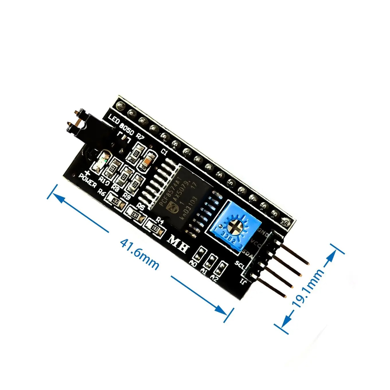 I2C LCD Adapter Board (PCF8574) – 16×2 / 20×4