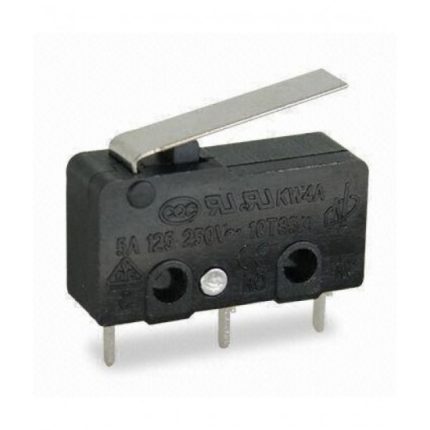 Micro Limit Switch with Short Lever (3A, 20x6mm)
