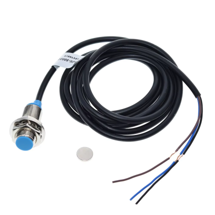 NJK-5002C Hall Effect Sensor – NPN NO 3-Wire   Magnet | Arduino Compatible