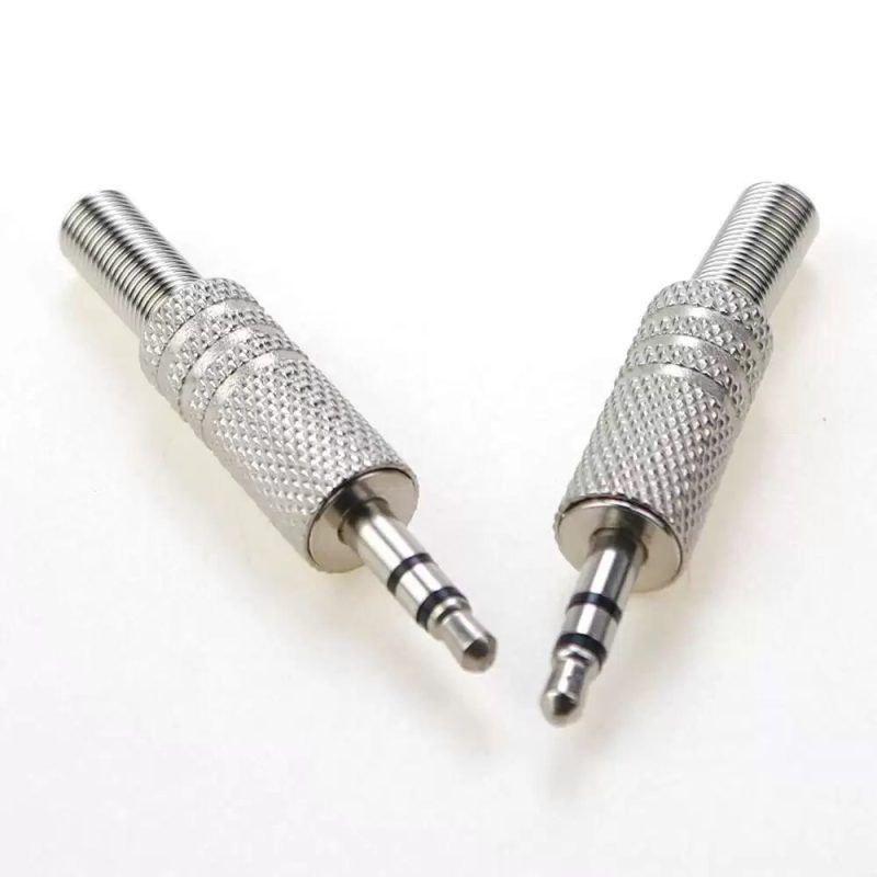 AUX Metal 3.5mm Male Jack Solder Wire Connector - Ekostra Electronics In Egypt اكوسترا الكترونيكس