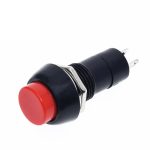 Red color Plastic Push Button Switch On/Off Self-Lock 12mm 2pin - Ekostra Electronics In Egypt اكوسترا الكترونيكس
