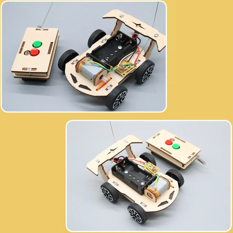 DIY Mini Solar Wooden Toy Cars Science Educational Toys (Without Battery） - Ekostra Electronics In Egypt اكوسترا الكترونيكس
