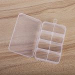 8-Grid Clear Plastic Storage Box & Component Organizer