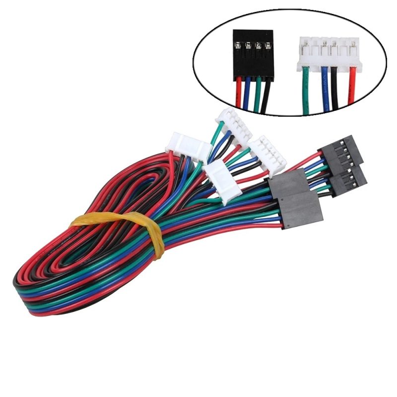 1 Meter Stepper Motor Cable (6-Pin to 4-Pin) for NEMA 17