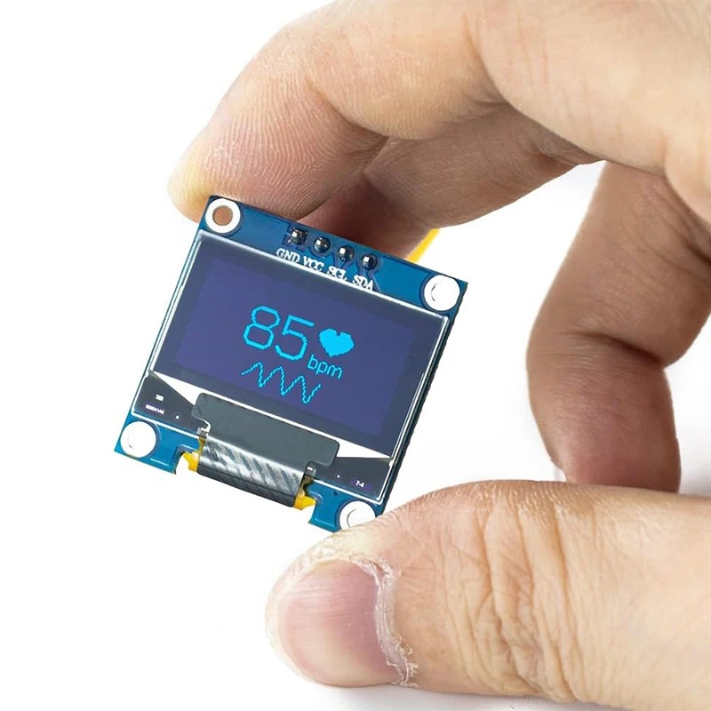 0.96" OLED Display Module (128x64) - Yellow Blue I2C Screen for Arduino Projects
