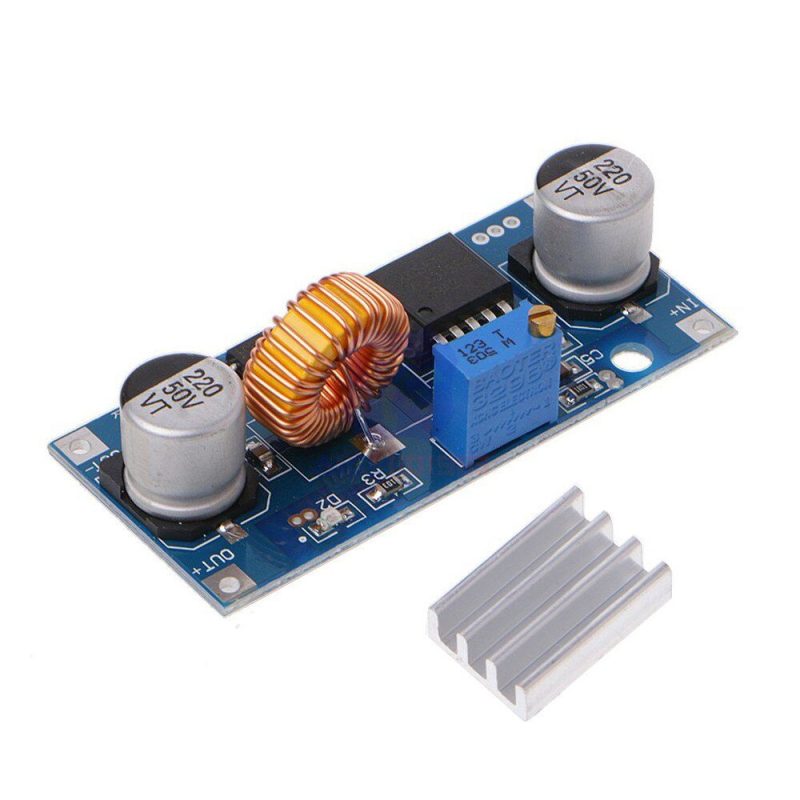 DC DC adjustable voltage converter 5A XL4015 With Heat Sink - Ekostra Electronics In Egypt اكوسترا الكترونيكس
