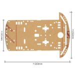 2WD Robot Car Chassis Kit - Without Motor and Wheel - Ekostra Electronics In Egypt اكوسترا الكترونيكس