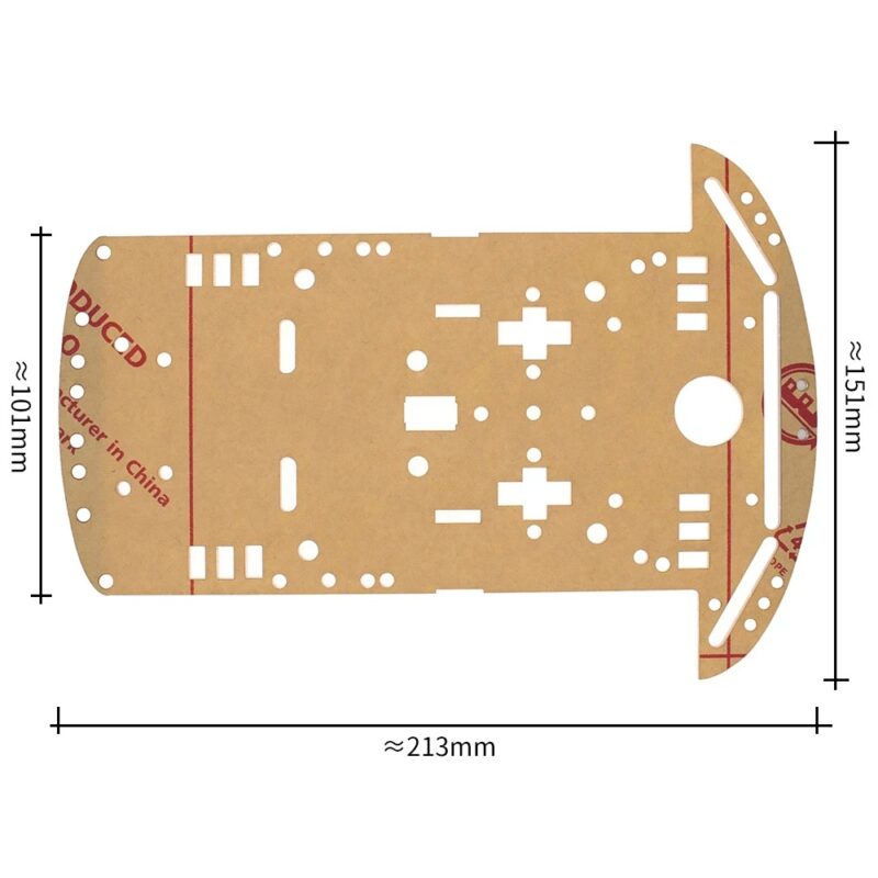 2WD Robot Car Chassis Kit - Without Motor and Wheel - Ekostra Electronics In Egypt اكوسترا الكترونيكس