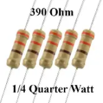 390 ohm 1/4 Watt (4pcs) - Ekostra Electronics In Egypt اكوسترا الكترونيكس