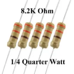8.2k ohm 1/4 Watt (4pcs) - Ekostra Electronics In Egypt اكوسترا الكترونيكس