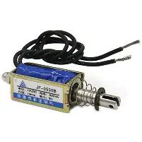 JF-0530B 12V DC 12 V 300mA 10mm 6N Push Pull Solenoid Electromagnet - Ekostra Electronics In Egypt اكوسترا الكترونيكس