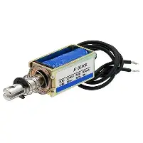 JF-0530B 12V DC 12 V 300mA 10mm 6N Push Pull Solenoid Electromagnet - Ekostra Electronics In Egypt اكوسترا الكترونيكس